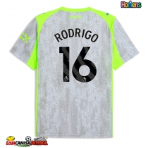 Camisa de Futebol Manchester City Rodri Hernandez #16 Equipamento Alternativo 2025-26 Manga Curta